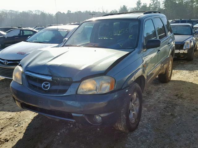 4F2CZ06124KM16760 - 2004 MAZDA TRIBUTE ES GREEN photo 2