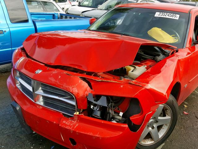 2B3CA3CV5AH233910 - 2010 DODGE CHARGER SX RED photo 9