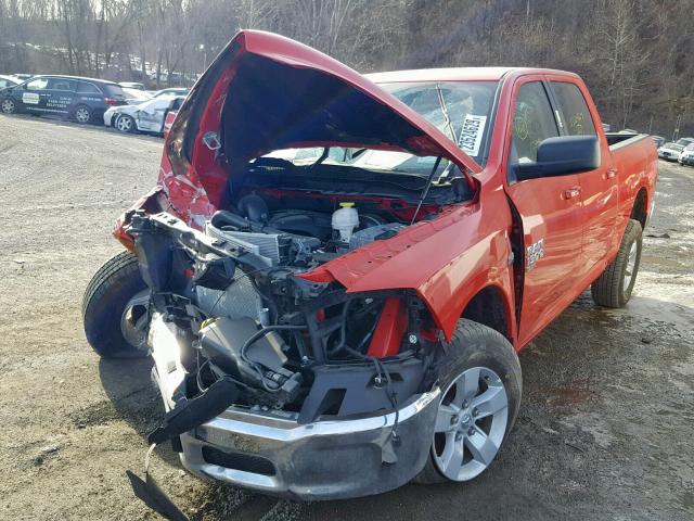 1C6RR7TT5KS513335 - 2019 RAM 1500 CLASS RED photo 2