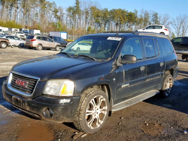 1GKET12P546172321 - 2004 GMC ENVOY XUV BLACK photo 2