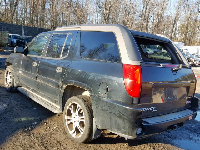 1GKET12P546172321 - 2004 GMC ENVOY XUV BLACK photo 3