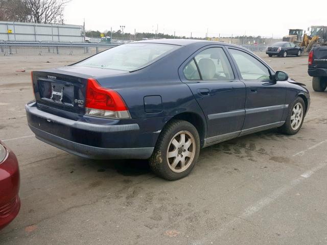 YV1RH59H032253098 - 2003 VOLVO S60 2.5T BLUE photo 4