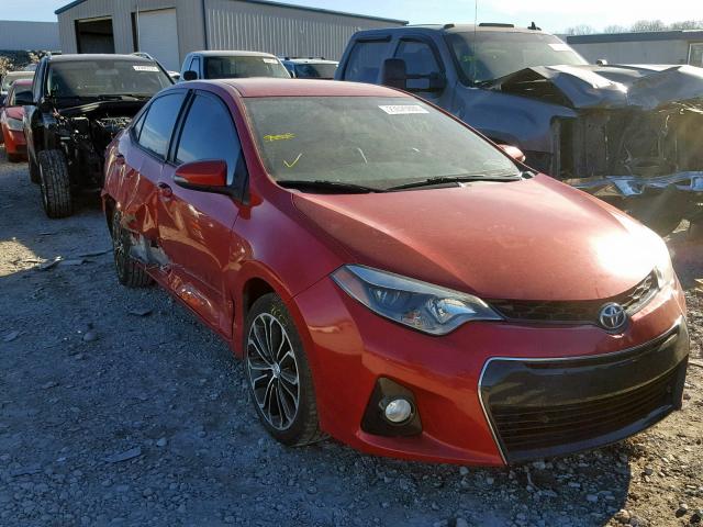 2T1BURHE9FC282168 - 2015 TOYOTA COROLLA L RED photo 1