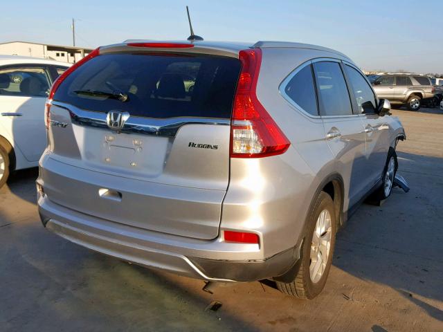 2HKRM3H73FH533227 - 2015 HONDA CR-V EXL SILVER photo 4