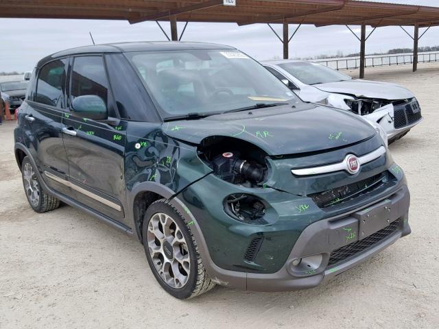 ZFBCFADH1EZ021012 - 2014 FIAT 500L TREKK GREEN photo 1