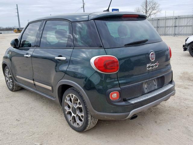 ZFBCFADH1EZ021012 - 2014 FIAT 500L TREKK GREEN photo 3