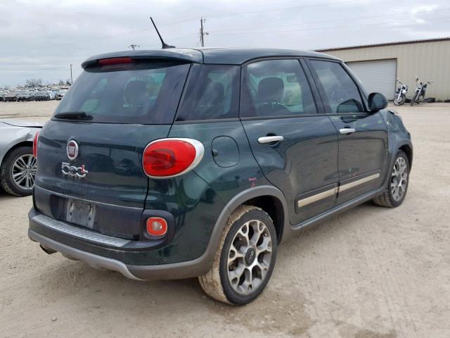 ZFBCFADH1EZ021012 - 2014 FIAT 500L TREKK GREEN photo 4