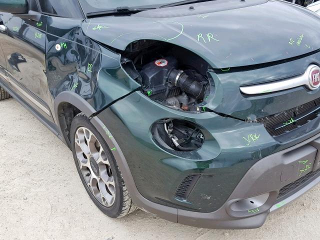 ZFBCFADH1EZ021012 - 2014 FIAT 500L TREKK GREEN photo 9