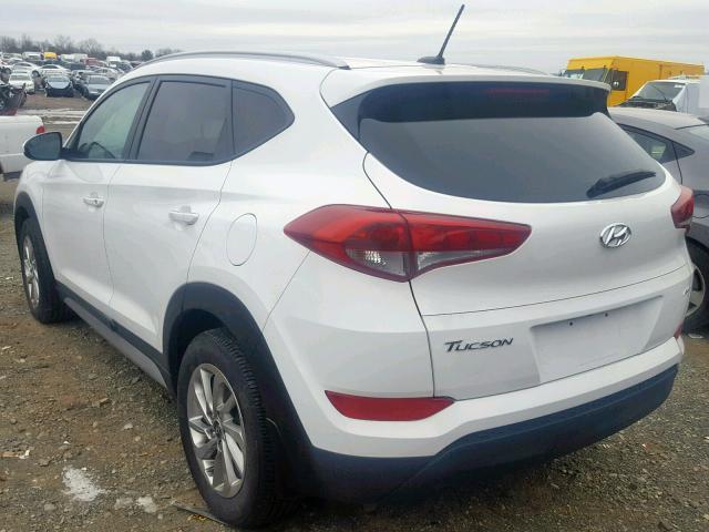 KM8J3CA47HU394241 - 2017 HYUNDAI TUCSON LIM WHITE photo 3