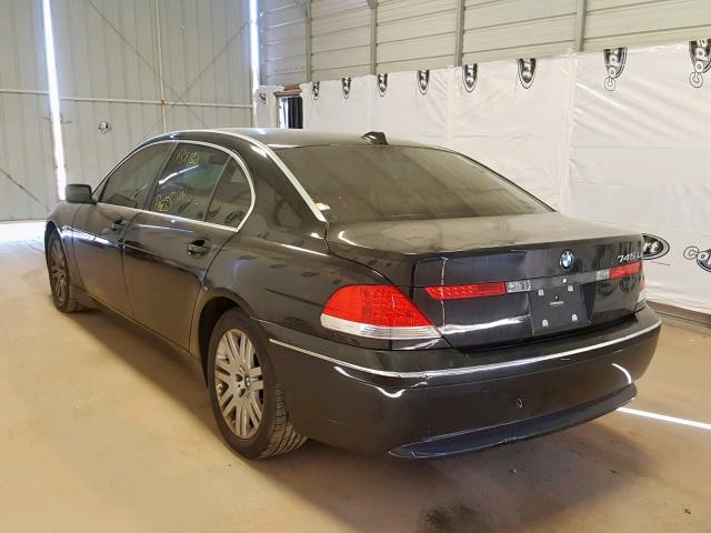 WBAGN63473DR17772 - 2003 BMW 745 LI BLACK photo 3