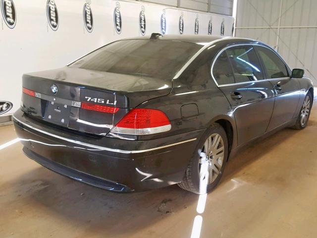 WBAGN63473DR17772 - 2003 BMW 745 LI BLACK photo 4