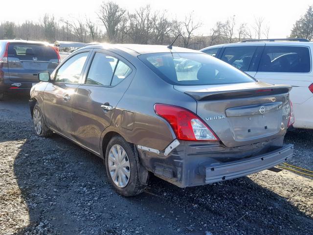 3N1CN7AP6HK410442 - 2017 NISSAN VERSA S GRAY photo 3