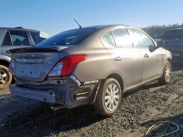 3N1CN7AP6HK410442 - 2017 NISSAN VERSA S GRAY photo 4