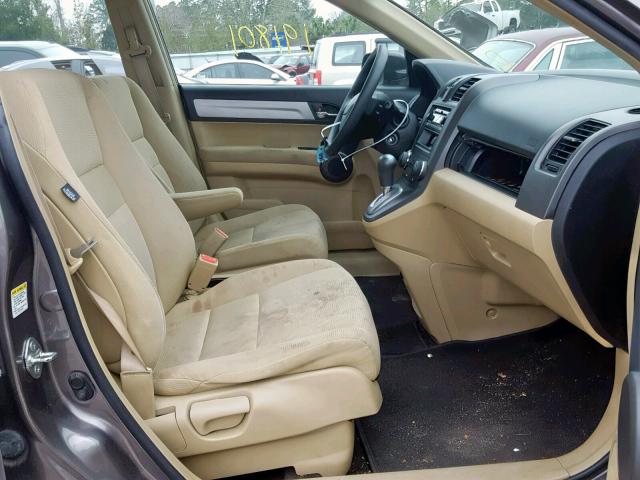 5J6RE3H31AL019384 - 2010 HONDA CR-V LX BROWN photo 5