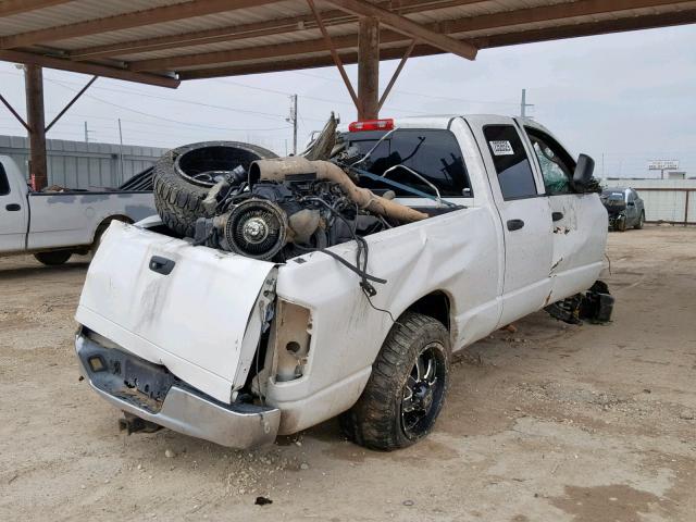 3D7KR28C75G708165 - 2005 DODGE RAM 2500 S WHITE photo 4