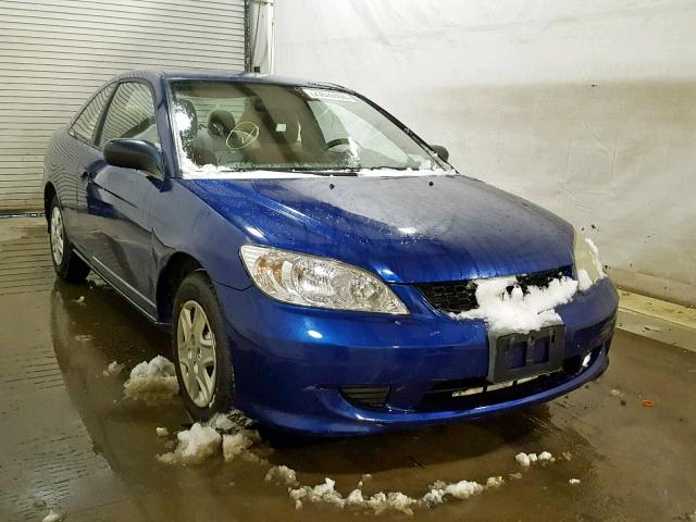 1HGEM21184L043701 - 2004 HONDA CIVIC DX V BLUE photo 1