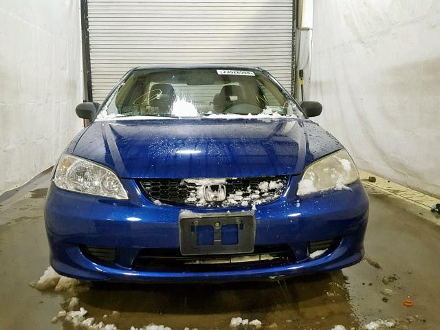 1HGEM21184L043701 - 2004 HONDA CIVIC DX V BLUE photo 9