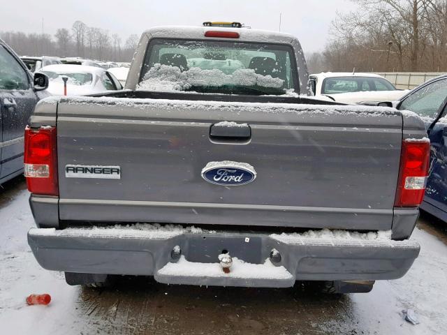 1FTYR11U76PA54377 - 2006 FORD RANGER GRAY photo 6