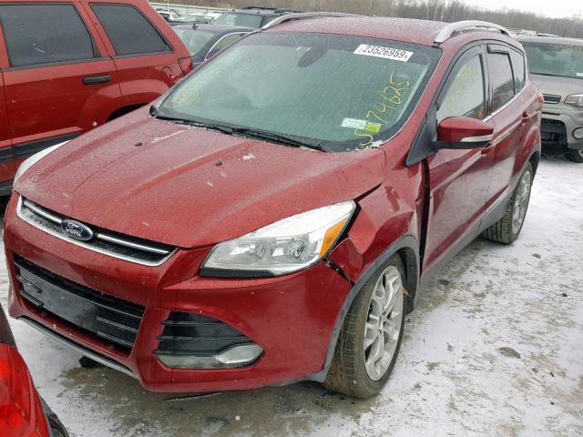 1FMCU0J91EUA75199 - 2014 FORD ESCAPE TIT RED photo 2