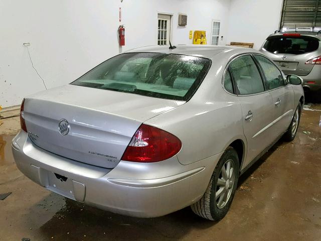 2G4WC582171125345 - 2007 BUICK LACROSSE C SILVER photo 4