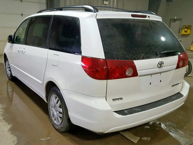 5TDZK23C09S253090 - 2009 TOYOTA SIENNA CE WHITE photo 3