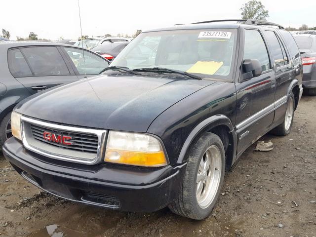 1GKCS13W2Y2166067 - 2000 GMC JIMMY BLACK photo 2