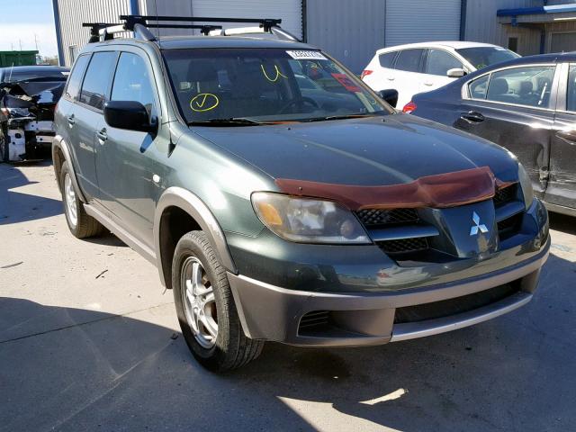 JA4LX31G23U026595 - 2003 MITSUBISHI OUTLANDER GREEN photo 1