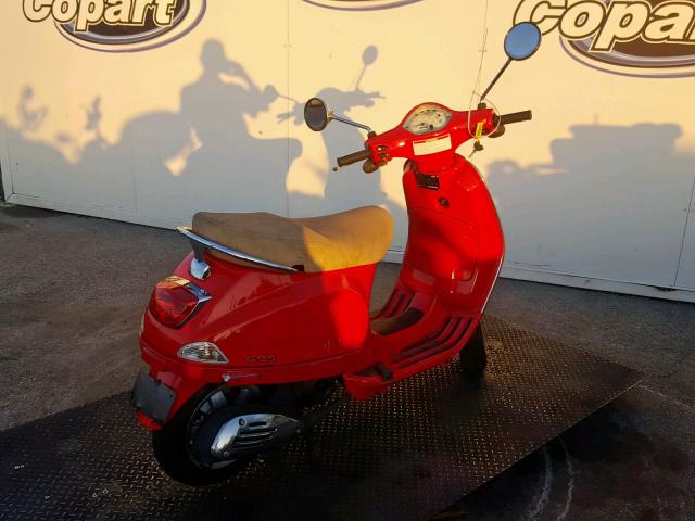 ZAPC386B095010649 - 2009 VESPA LX 50 RED photo 4