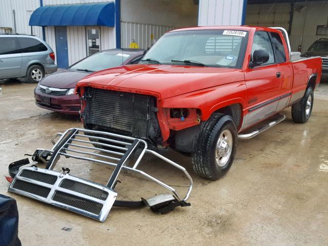 1B7KC23621J253151 - 2001 DODGE RAM 2500 RED photo 2