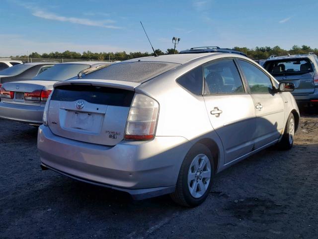 JTDKB20U487752725 - 2008 TOYOTA PRIUS SILVER photo 4