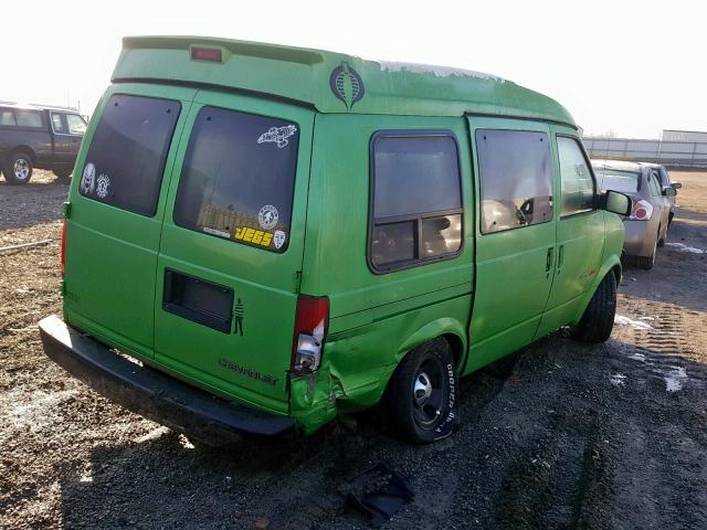 1GBEL19W3VB138013 - 1997 CHEVROLET ASTRO GREEN photo 4