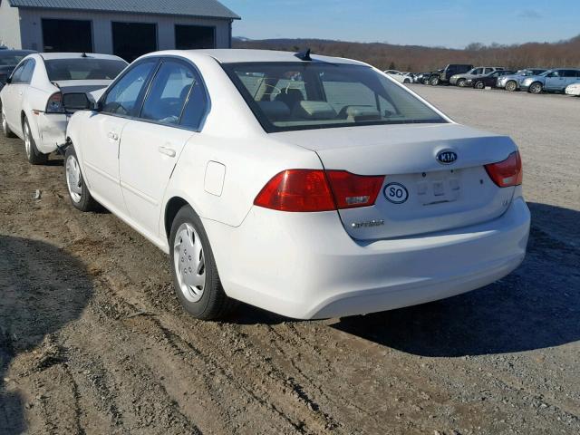 KNAGE228495290660 - 2009 KIA OPTIMA LX WHITE photo 3