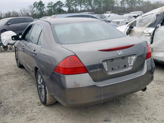 1HGCM56736A025353 - 2006 HONDA ACCORD EX GRAY photo 3