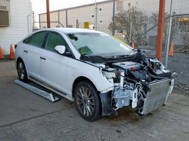 5NPE34AF4FH046420 - 2015 HYUNDAI SONATA SPO WHITE photo 1