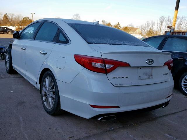 5NPE34AF4FH046420 - 2015 HYUNDAI SONATA SPO WHITE photo 3