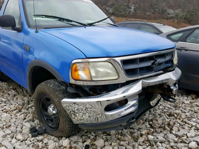 1FTZF1822WNA56146 - 1998 FORD F150 BLUE photo 10