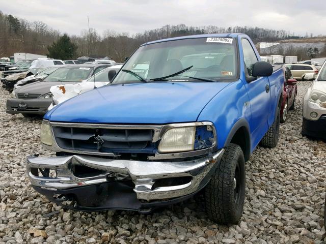 1FTZF1822WNA56146 - 1998 FORD F150 BLUE photo 2