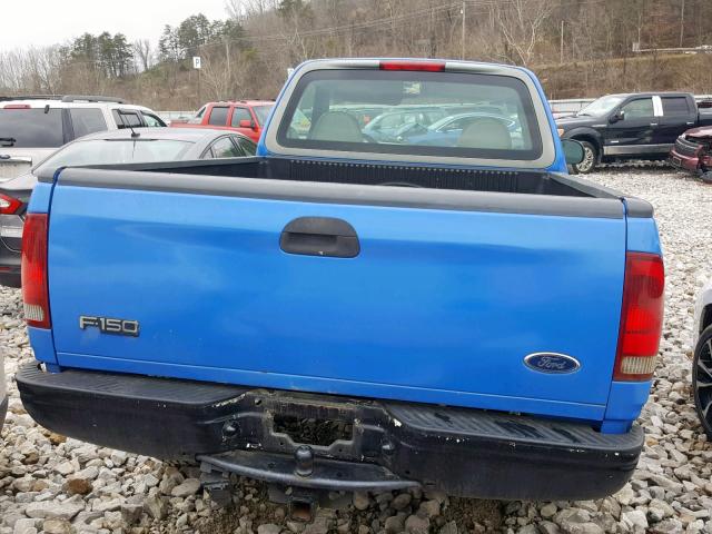 1FTZF1822WNA56146 - 1998 FORD F150 BLUE photo 6