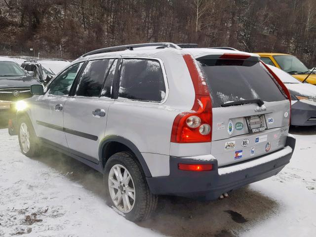 YV1CZ91H341056889 - 2004 VOLVO XC90 T6 SILVER photo 3