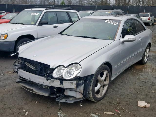 WDBTJ65J44F084811 - 2004 MERCEDES-BENZ CLK 320C SILVER photo 2