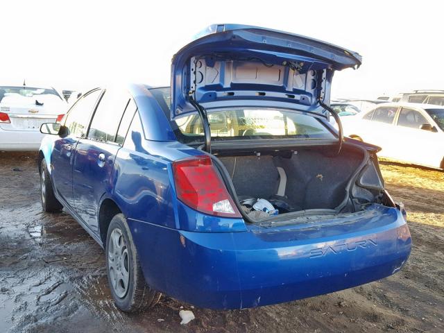 1G8AJ52F05Z113962 - 2005 SATURN ION LEVEL BLUE photo 3