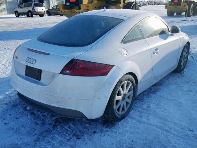 TRUAF38J681034392 - 2008 AUDI TT 2.0T WHITE photo 4