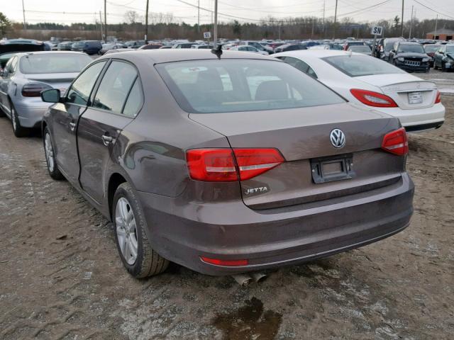 3VW2K7AJ8FM218497 - 2015 VOLKSWAGEN JETTA BASE RED photo 3