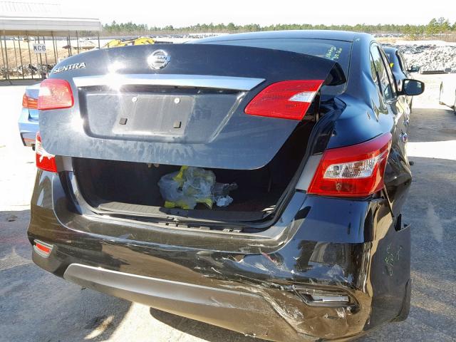 3N1AB7AP3GY254534 - 2016 NISSAN SENTRA S BLACK photo 9