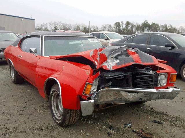 1C37H2B576041 - 1972 CHEVROLET CHEVELLE RED photo 1