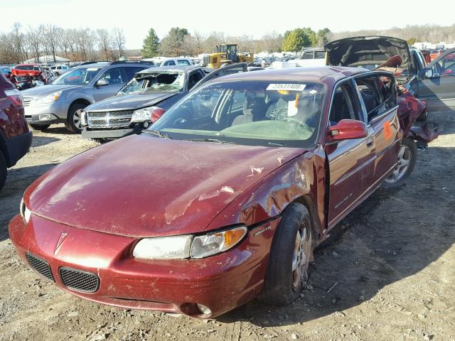 1G2WJ52K5YF126869 - 2000 PONTIAC GRAND PRIX MAROON photo 2