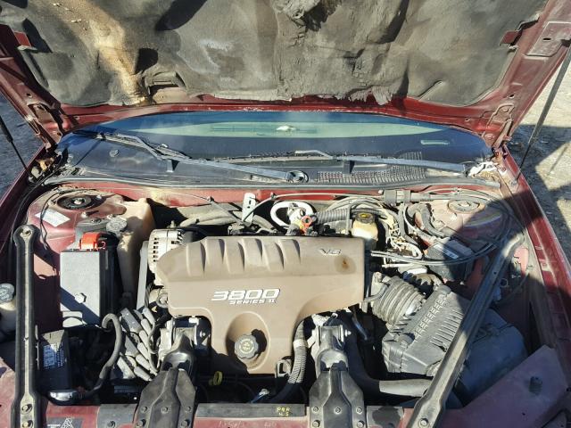 1G2WJ52K5YF126869 - 2000 PONTIAC GRAND PRIX MAROON photo 7