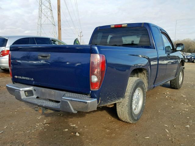 1GCCS196348118393 - 2004 CHEVROLET COLORADO BLUE photo 4