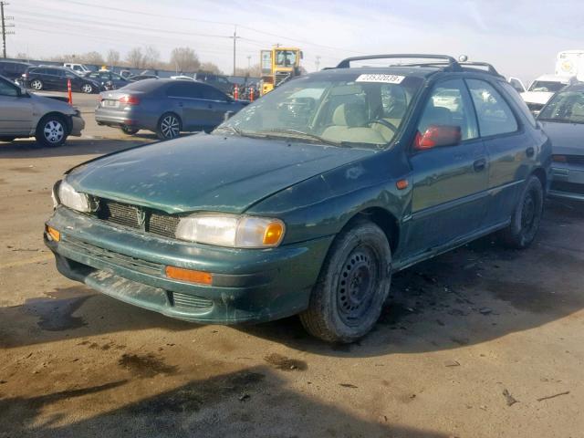 JF1GF4359VH816179 - 1997 SUBARU IMPREZA L GREEN photo 2