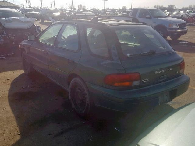 JF1GF4359VH816179 - 1997 SUBARU IMPREZA L GREEN photo 3